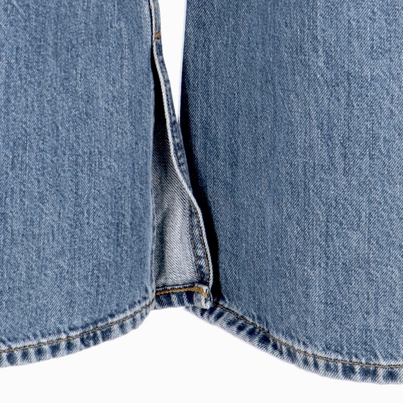 New Re/Done Low Rider Loose in Vintage Flow. Wide leg split seam low rise jean - Picture 7 of 16